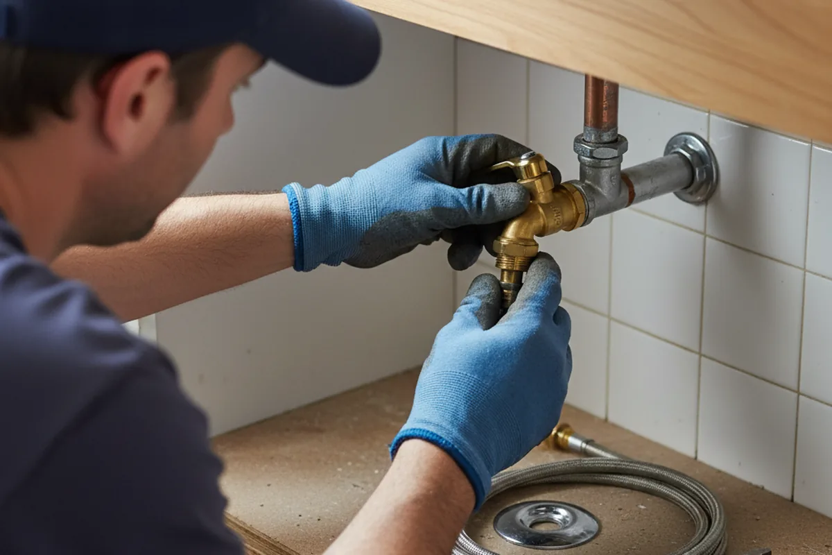 Shutoff valve and fitting work during Faucet and Fixture Repair in Dublin